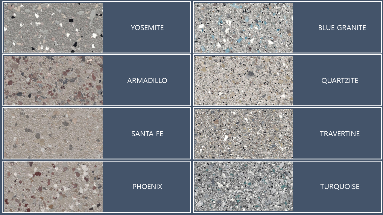 Epoxy Flooring Color Chart Dream Garage